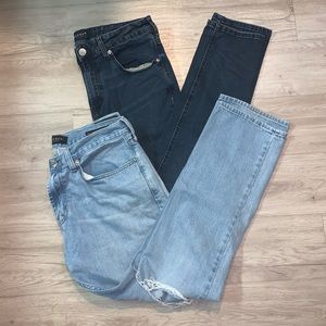 Pacsun Men’s Jean Bundle 32/30 Light & Dark Wash
